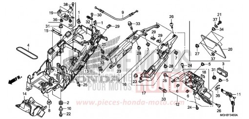REAR FENDER VFR1200XDD de 2013